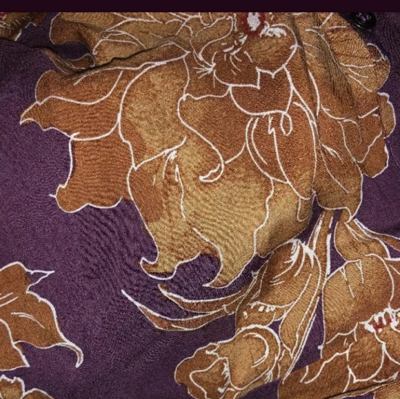 Free people plum floral tunic button dress - Picture 3 of 6